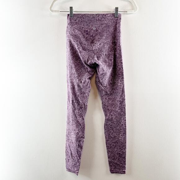 Lululemon Align Leggings Pant II 25" Arabesque Antoinette Smoky Quartz Purple 4 - Picture 5 of 9
